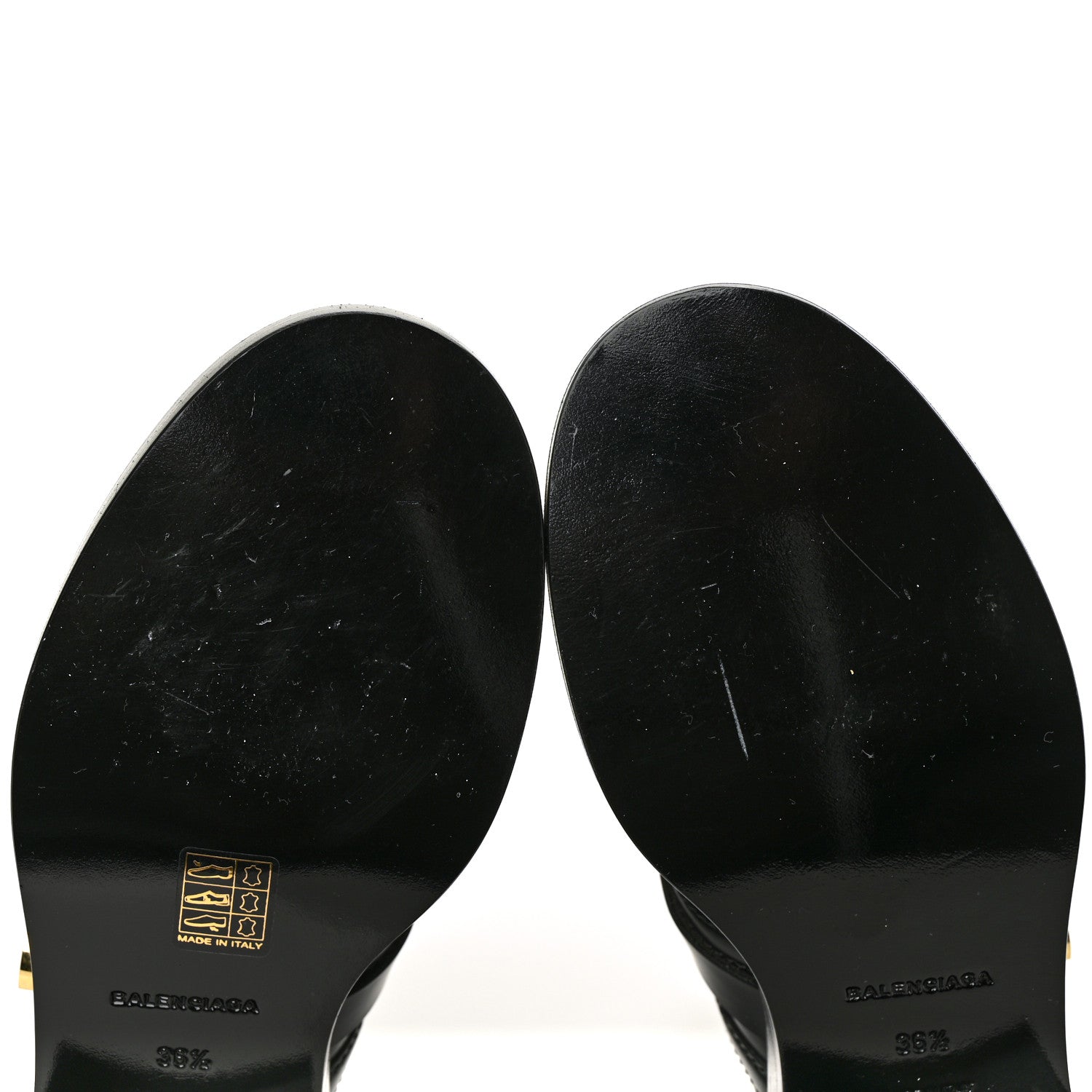 Balenciaga Brushed Calfskin Ceinture Ankle Boots 36.5 Black 8 of 8