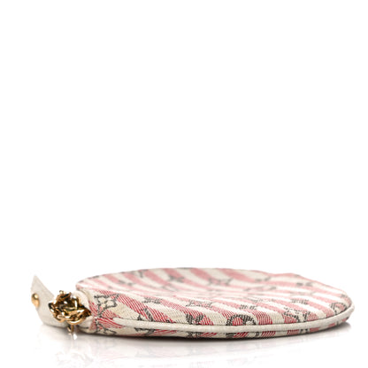 Louis Vuitton Mini Lin Croisette Round Coin Purse Rouge 4 of 10
