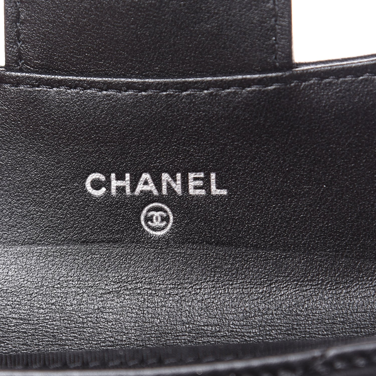 Chanel Aged Calfskin Chevron Quilted Reissue Card Holder Wallet So Black 6 of 8