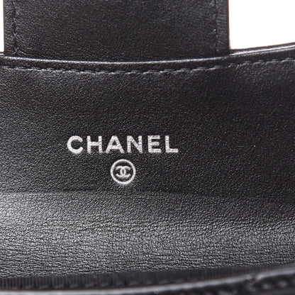 Chanel Aged Calfskin Chevron Quilted Reissue Card Holder Wallet So Black 6 of 8