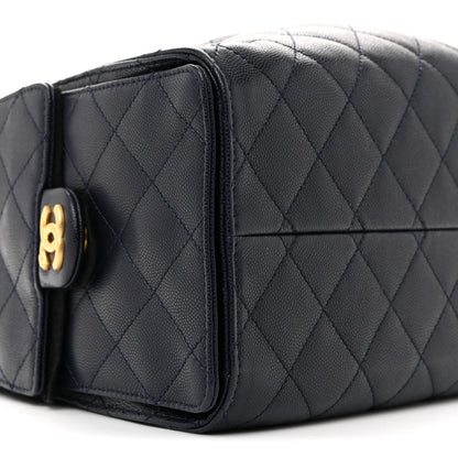 Chanel Caviar Quilted Small Chanel 25 Handbag Dark Navy 9 of 12