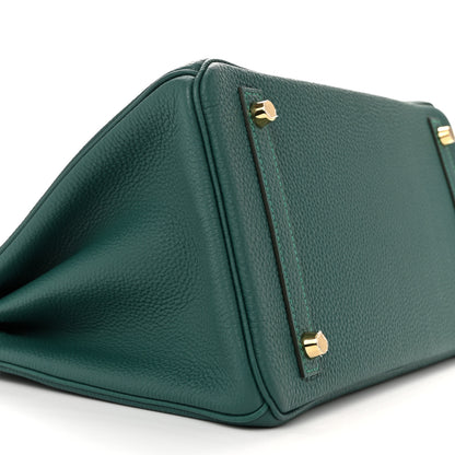 Hermes Togo Birkin 30 Malachite 17 of 23