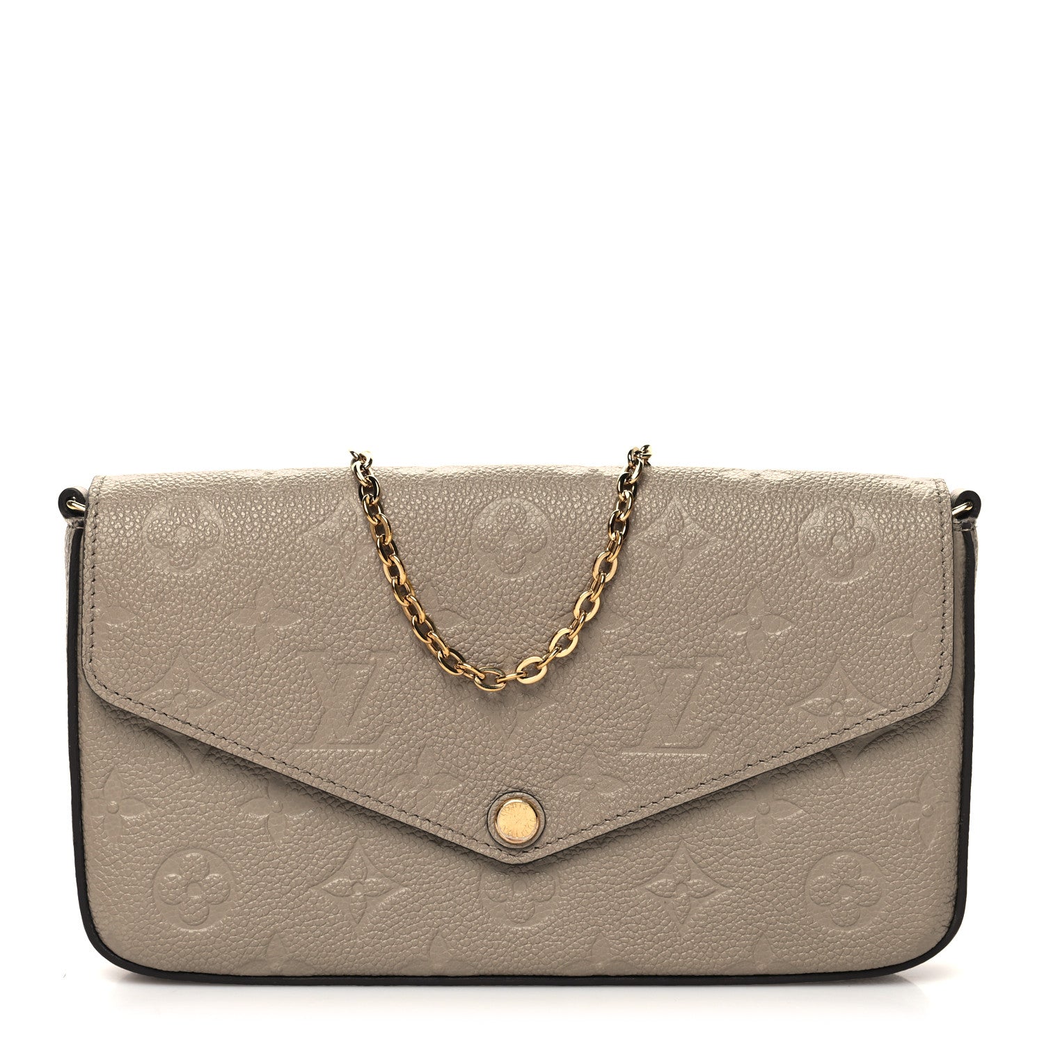 Louis Vuitton Empreinte Pochette Felicie Chain Wallet Tourterelle 3 of 18