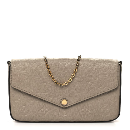 Louis Vuitton Empreinte Pochette Felicie Chain Wallet Tourterelle 3 of 18