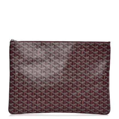 Goyard Goyardine Senat Pochette GM Burgundy 1 of 6