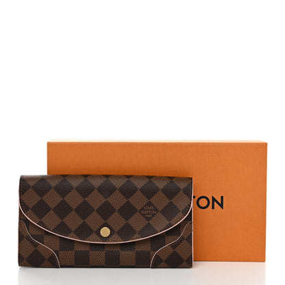 Louis Vuitton Damier Ebene Caissa Wallet Rose Ballerine 7 of 7