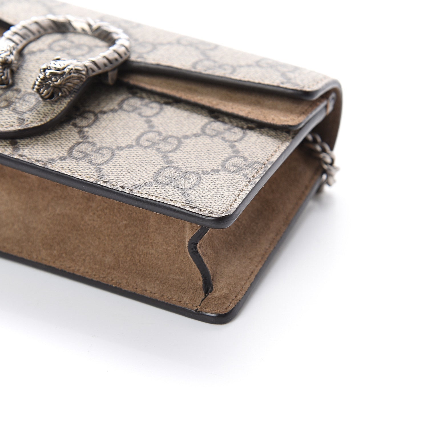 Gucci GG Supreme Monogram Super Mini Dionysus Shoulder Bag Taupe 7 of 7
