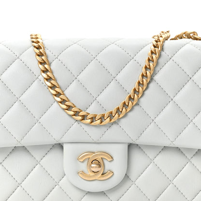 Chanel Lambskin Quilted Small Sweet Camellia Flap Light Blue 7 of 9
