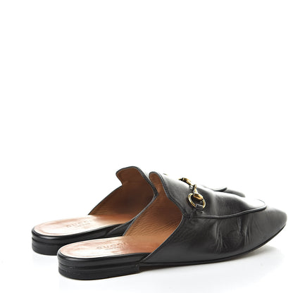 Gucci Calfskin Womens Princetown Slippers 37.5 Black 4 of 17
