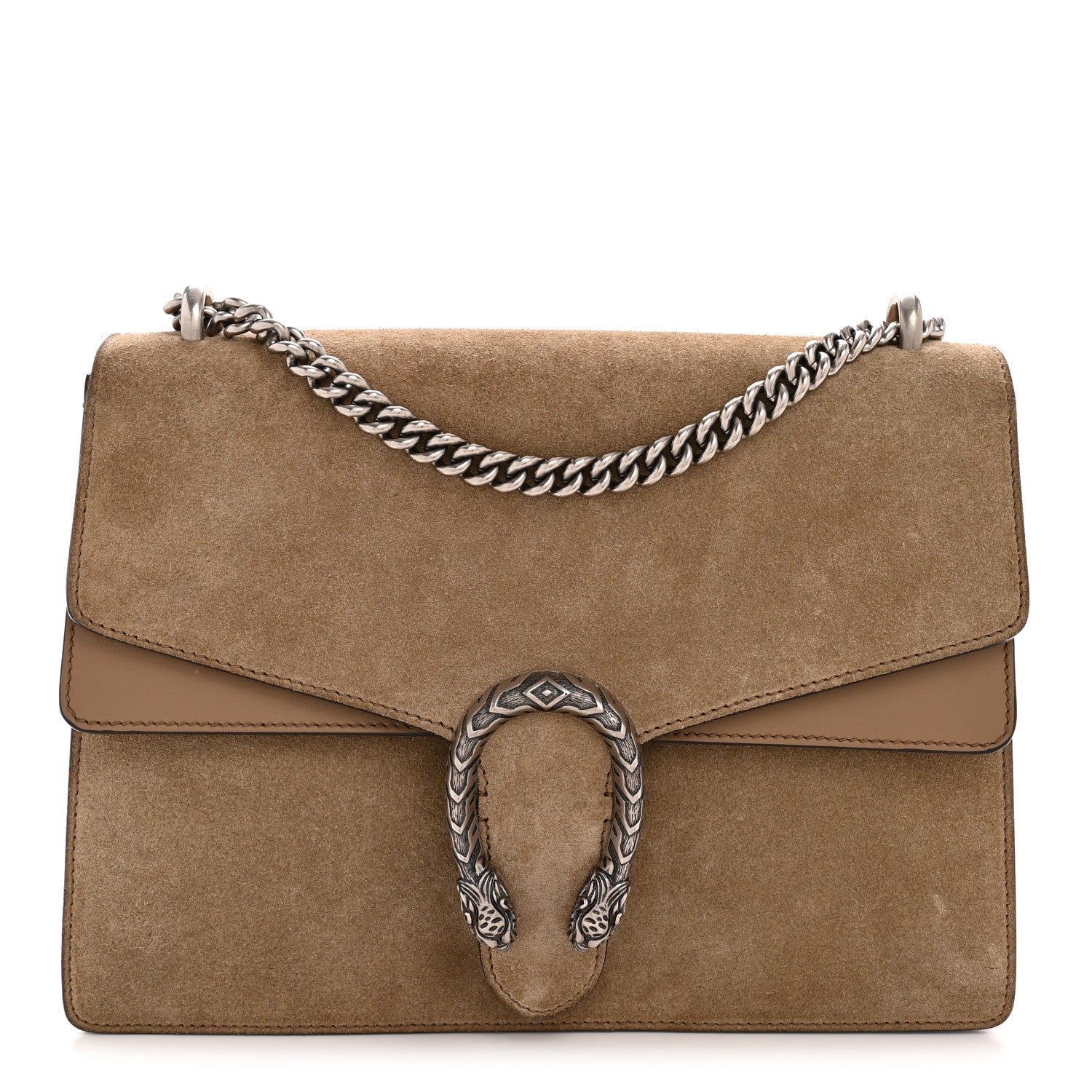 Gucci Suede Medium Dionysus Shoulder Bag Taupe 1 of 11