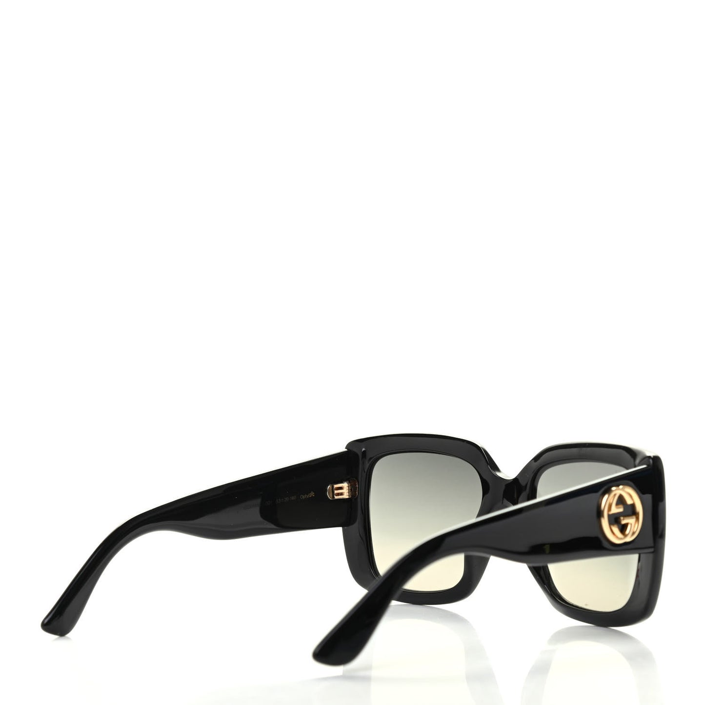 Acetate Square Frame Sunglasses GG0141S Black