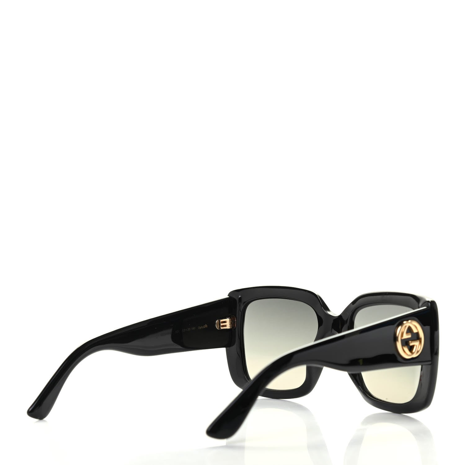 Gucci Acetate Square Frame Sunglasses GG0141S Black 4 of 7