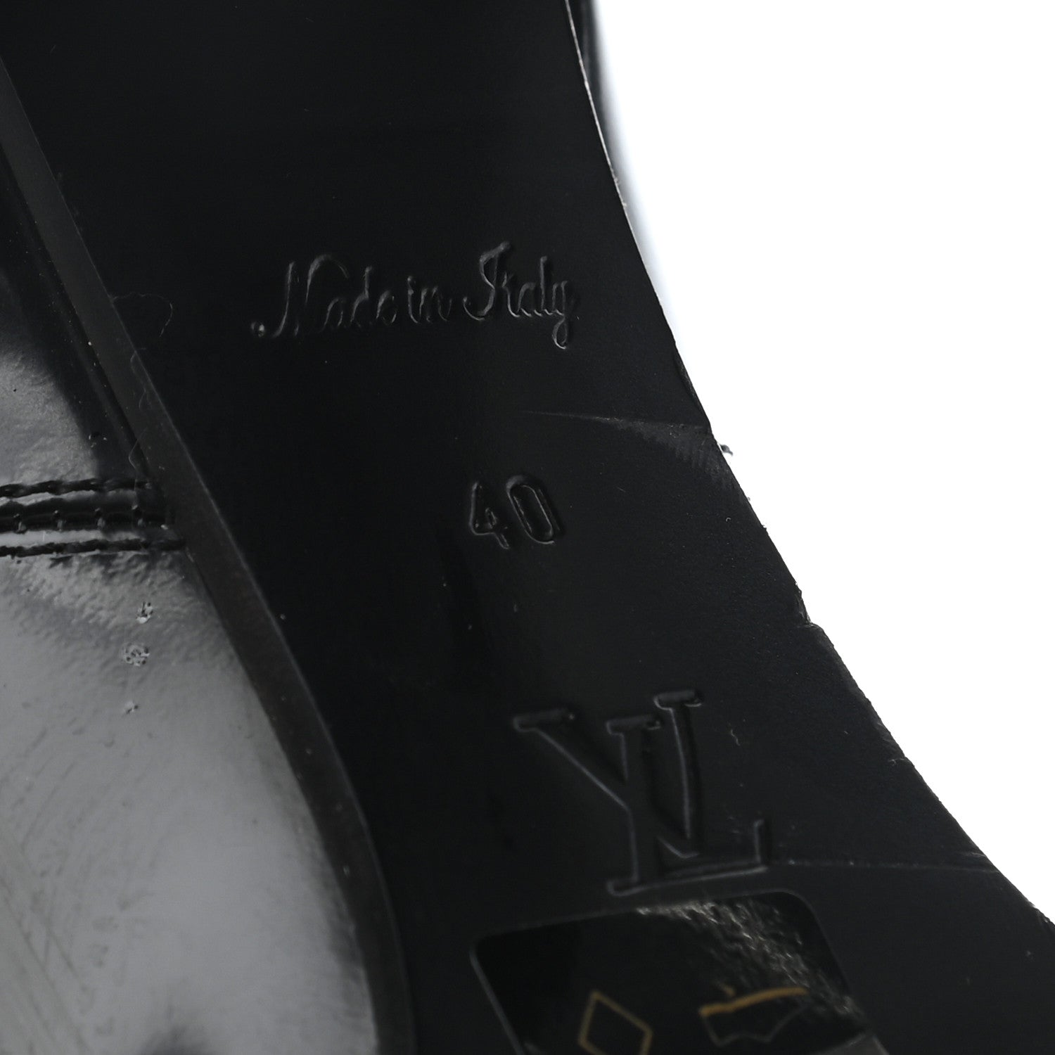 Louis Vuitton Patent Nano Monogram Ankle Star Trail Boots 40 Black 6 of 8