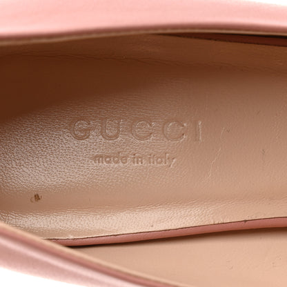 Gucci Miro Soft Calfskin Horsebit Wedges 36.5 Soft Pink 8 of 9