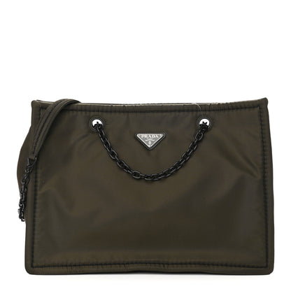 Prada Tessuto Nylon Chain Tote Mimetico 1 of 12