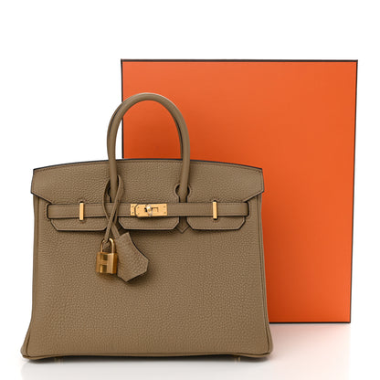 Hermes Togo Birkin 25 Beige Marfa 11 of 11