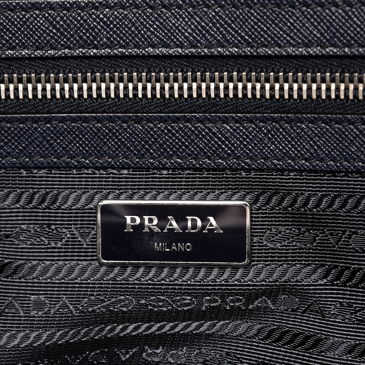 Prada Saffiano Travel Briefcase Baltico 6 of 13