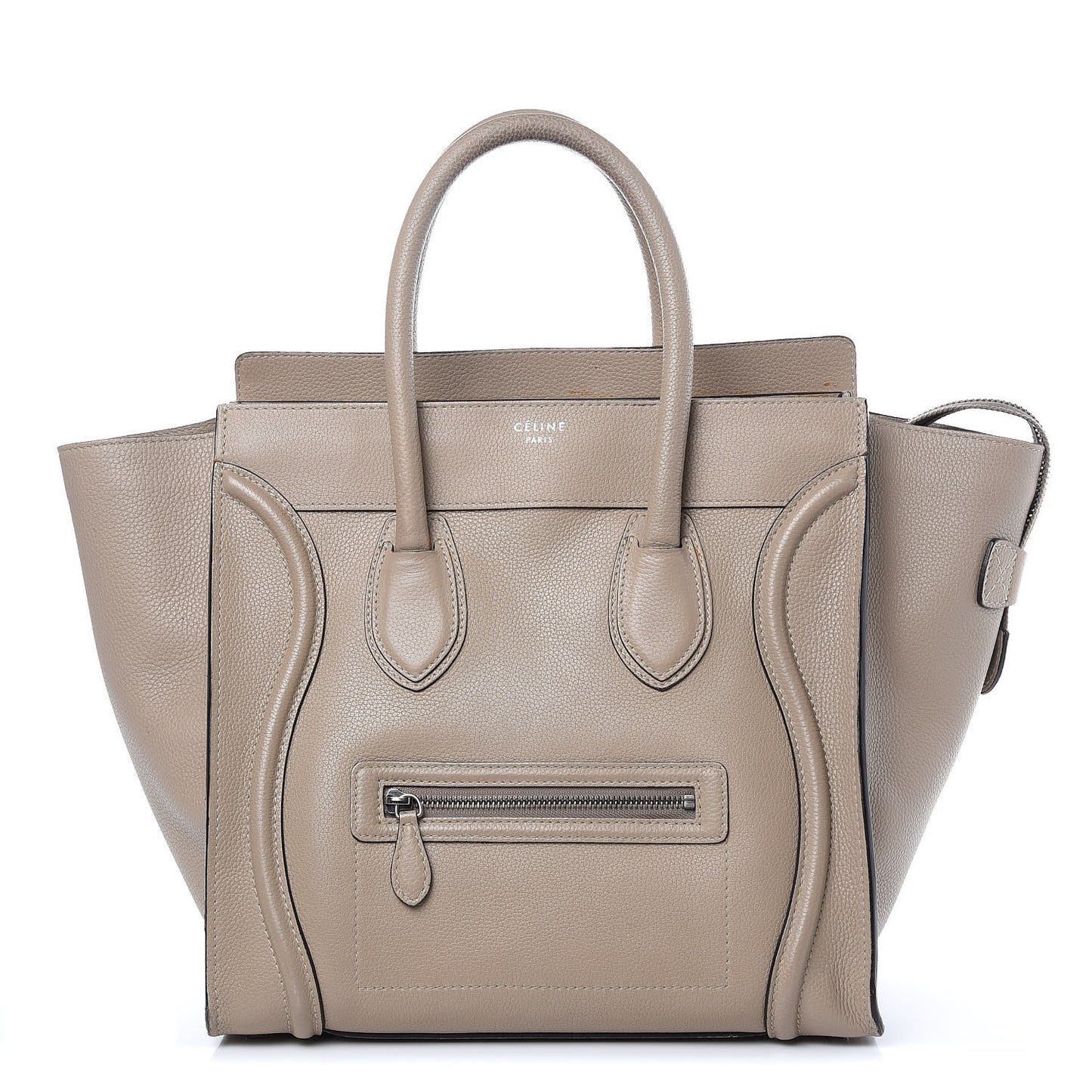 Drummed Calfskin Mini Luggage Dune