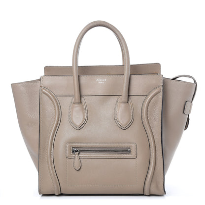 Celine Drummed Calfskin Mini Luggage Dune 1 of 21