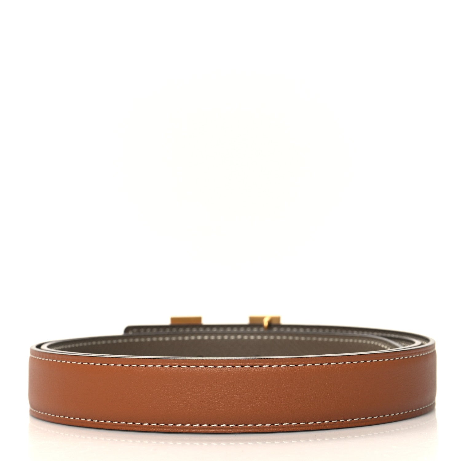 Hermes Swift Epsom 24mm Mini Constance H Belt 90 36 Etoupe Gold 2 of 5