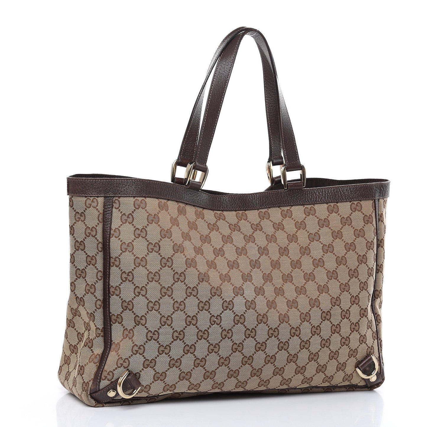 Monogram Large Abbey Tote Dark Brown