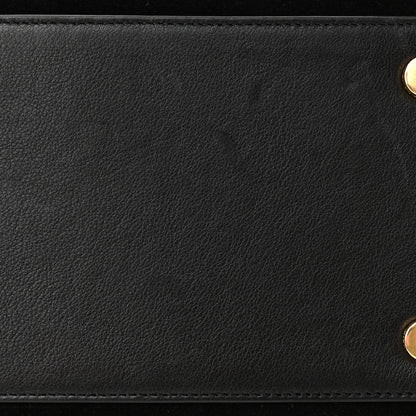 Saint Laurent Suede Calfskin Medium Monogram Cabas Black 12 of 13