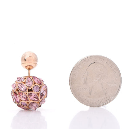 Christian Dior Crystal Mise En Dior Tribal Earrings Violet 2 of 4