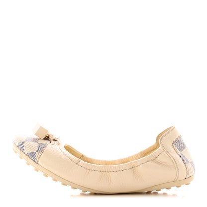 Louis Vuitton Damier Azur Lovely Ballet Flats 37.5 1 of 21