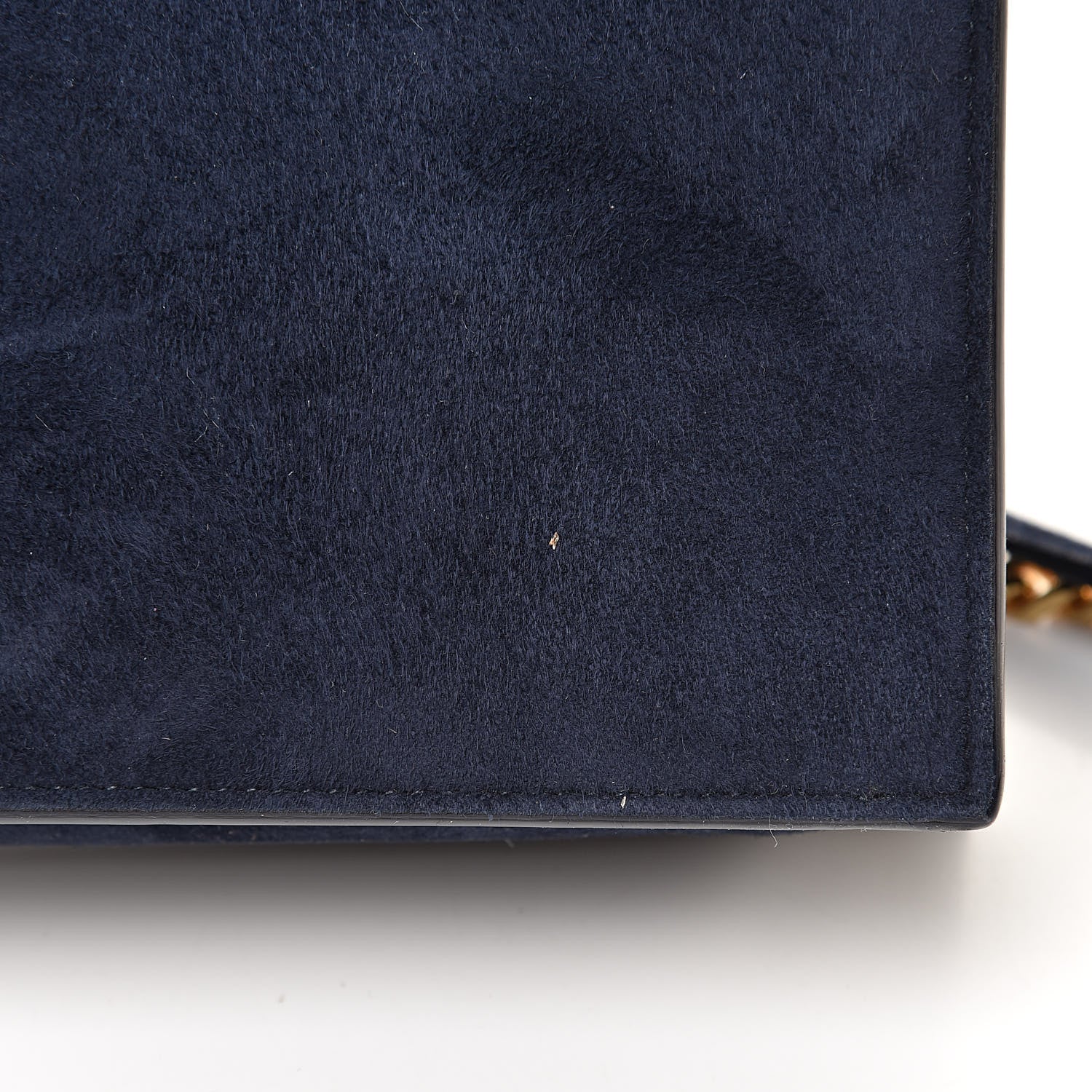 Saint Laurent Suede Sulpice Monogram Medium Shoulder Bag Navy 15 of 16