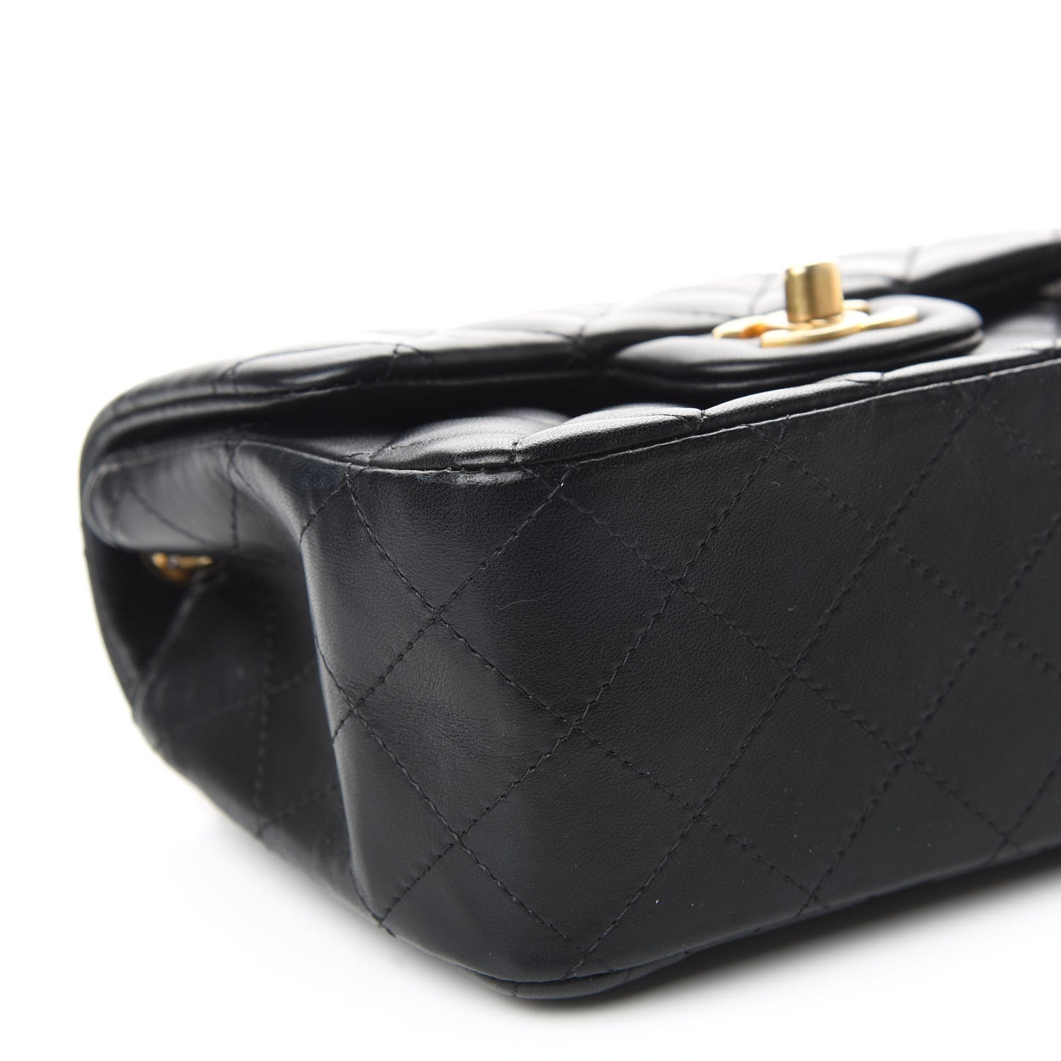 Chanel Lambskin Quilted Mini Square Flap Black 5 of 10
