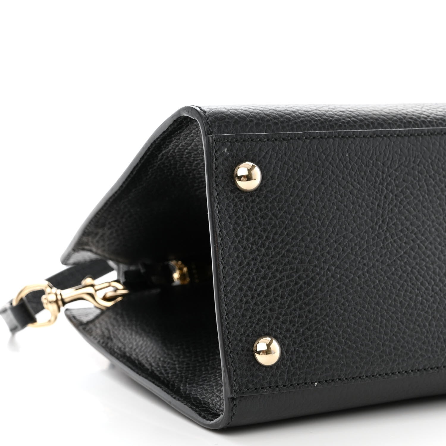 Gucci Dollar Calfskin Medium Soho Top Handle Satchel Black 9 of 11
