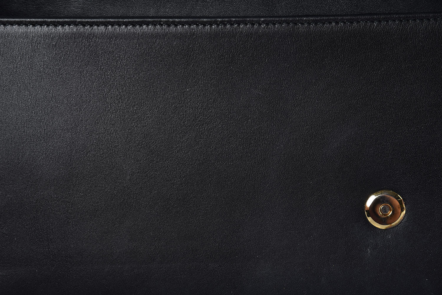 Saint Laurent Calfskin Diagonal Clutch Black 16 of 17