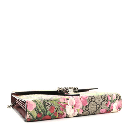 Gucci GG Supreme Monogram Blooms Mini Dionysus Chain Wallet Beige Multicolor Dry Rose 4 of 11