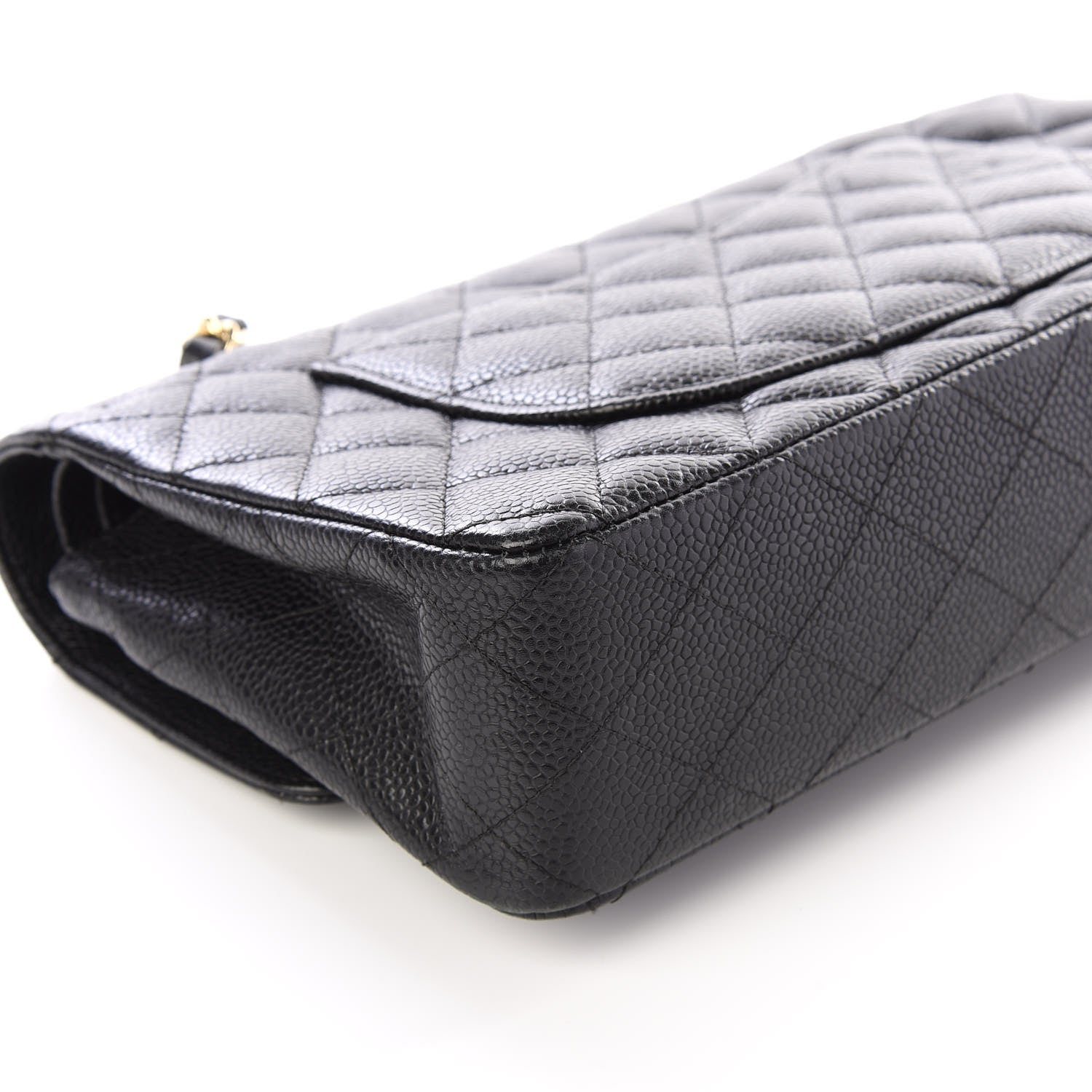 Chanel Caviar Quilted Medium Double Flap Black 7 of 13