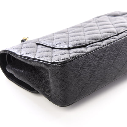 Chanel Caviar Quilted Medium Double Flap Black 7 of 13