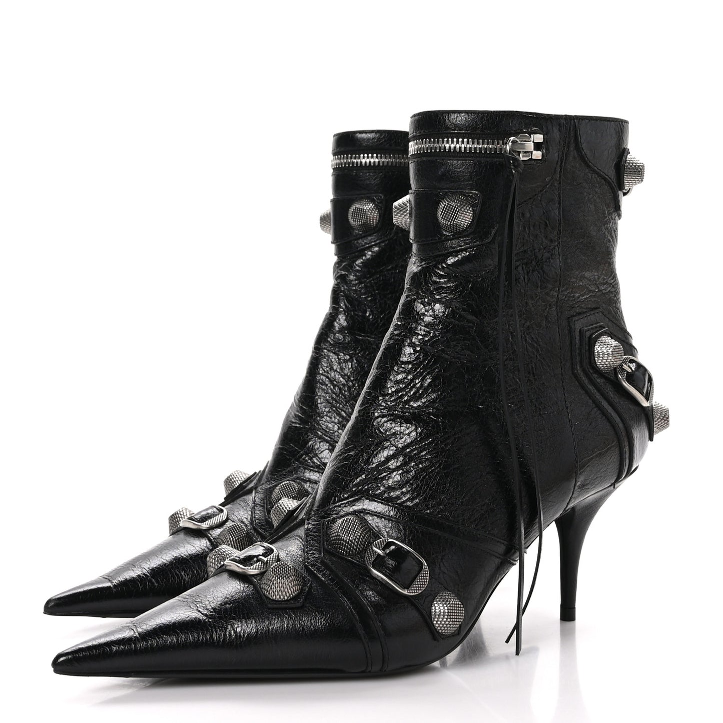 Agneau Arena Cagole 70mm Ankle Boots 39.5 Black