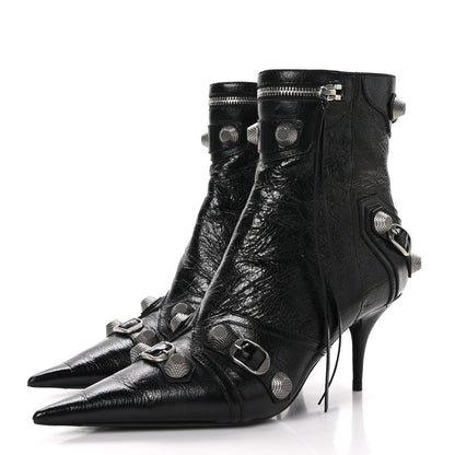 Balenciaga Agneau Arena Cagole 70mm Ankle Boots 39.5 Black 3 of 9