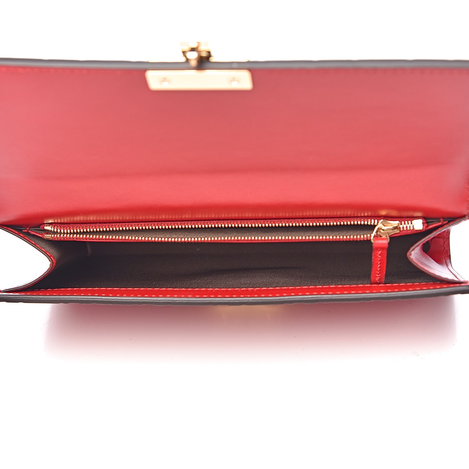 Gucci Guccissima Padlock Clutch Hibiscus Red 5 of 9