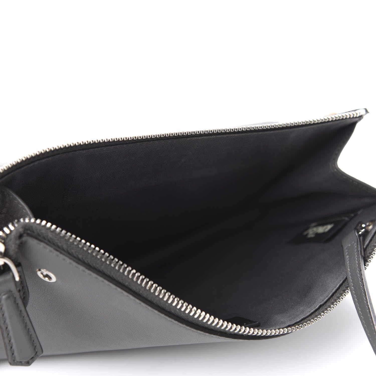 Fendi Vitello Dolce Studded Mini 2Jours Pouch Black Multicolor 5 of 11