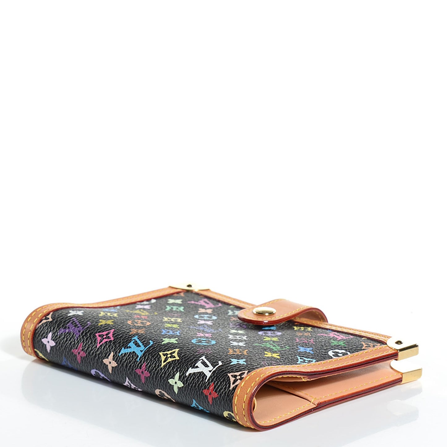 Monogram Multicolor Small Ring Agenda Cover Black