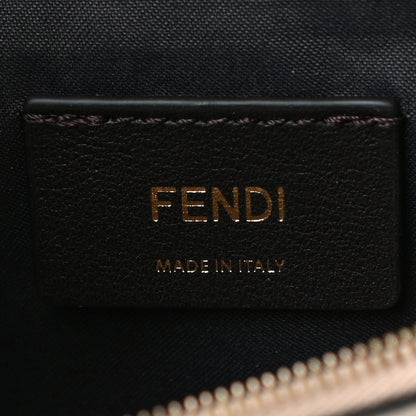 Fendi Vitello King Tamponato Logo Embossed Medium Wallet On Chain Poudre 7 of 11