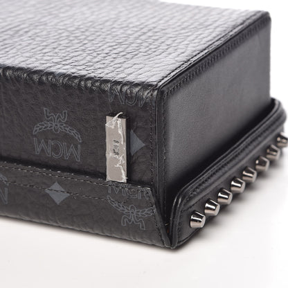 MCM Visetos Small Berlin Crossbody Black 10 of 10
