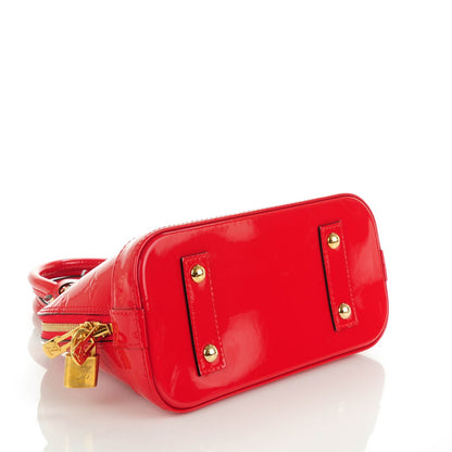 Louis Vuitton Vernis Alma BB Cherry 4 of 8