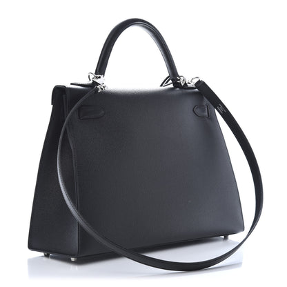 Hermes Epsom Kelly Sellier 32 Black 3 of 12