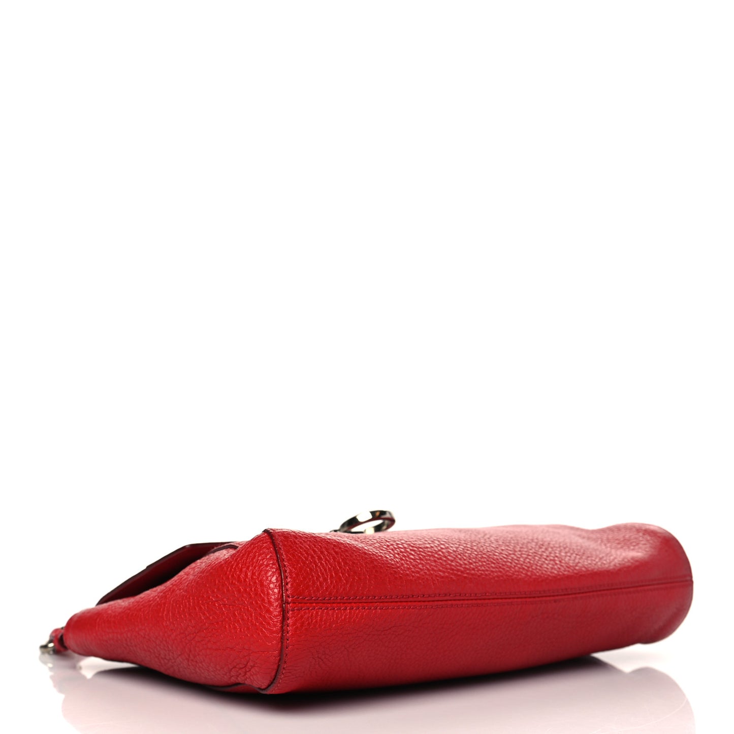Calfskin Gancini Crossbody Red