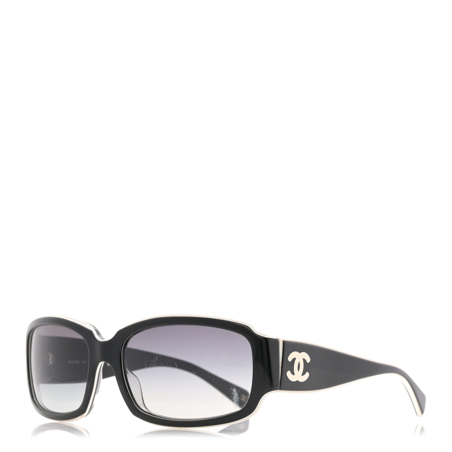 Chanel CC Sunglasses 5144 Black White 1 of 11