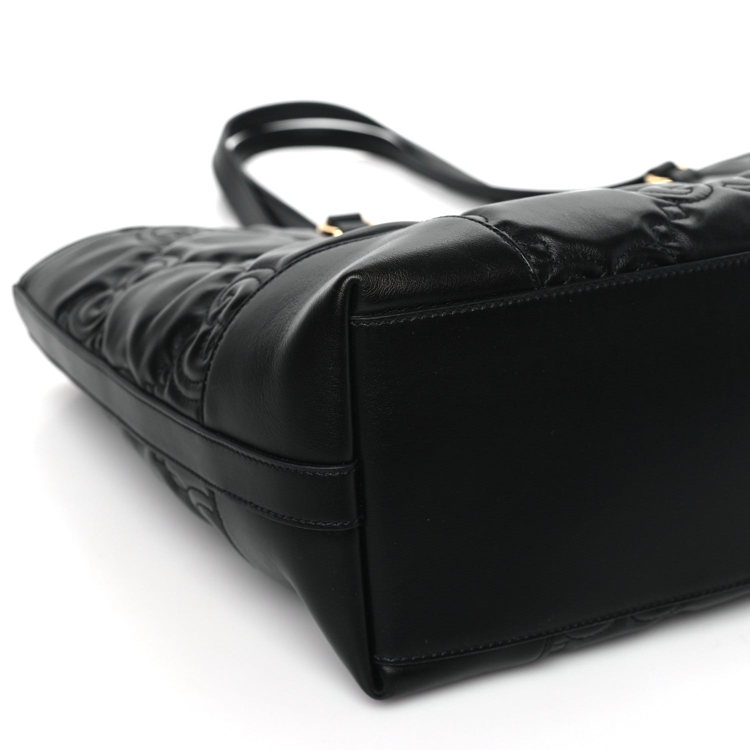 Gucci Calfskin GG Matelasse Medium Ophidia Shopping Tote Black 8 of 9