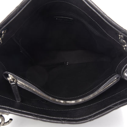 Chanel Iridescent Caviar Quilted Tall Chic Shopping Tote Argent 5 of 11
