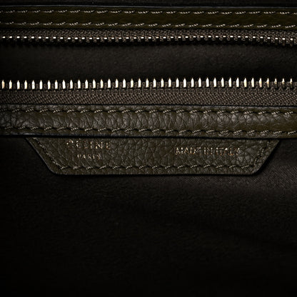 Celine Drummed Calfskin Mini Luggage Jungle 6 of 11