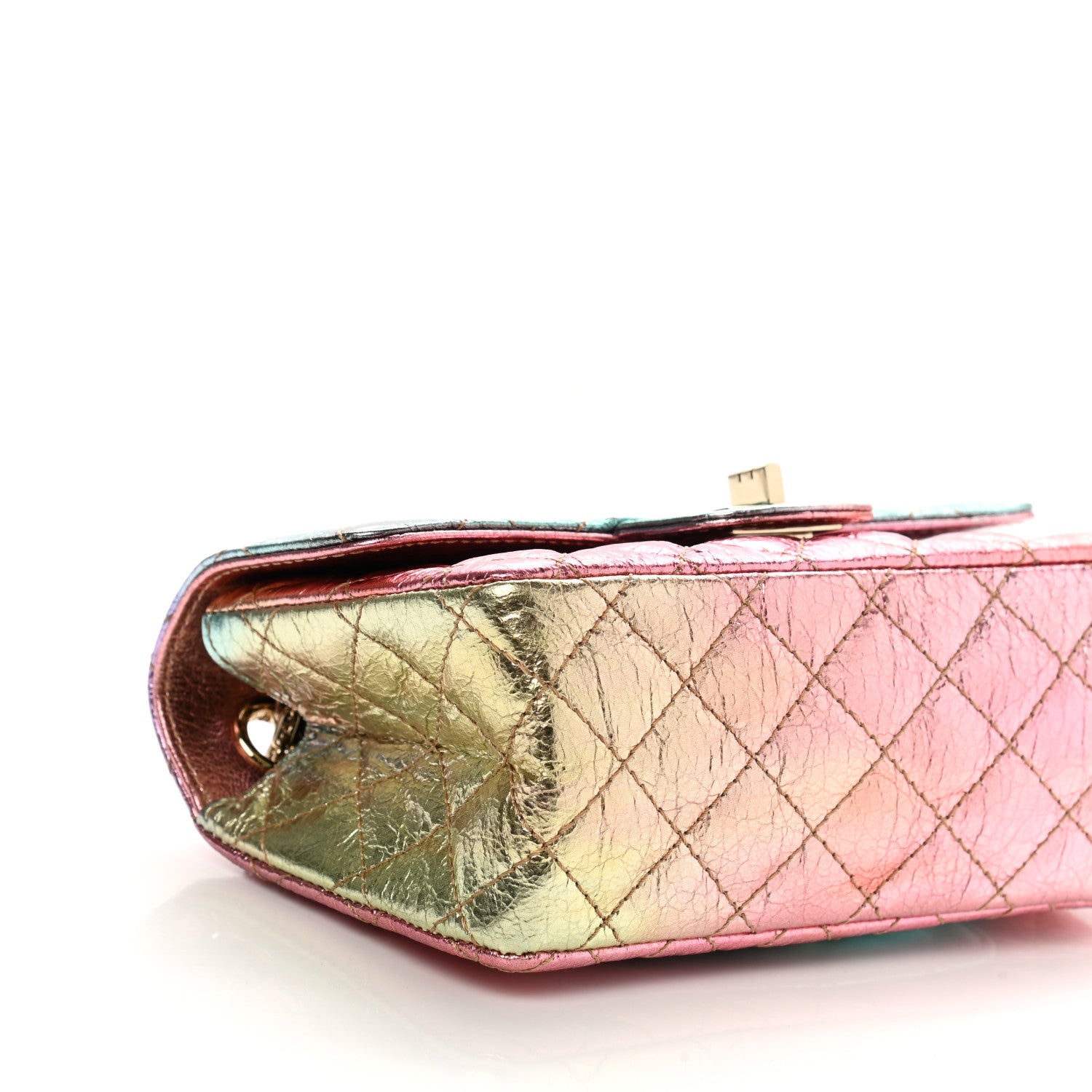 Chanel Metallic Goatskin Quilted Mini 2.55 Reissue Flap Multicolor 9 of 11